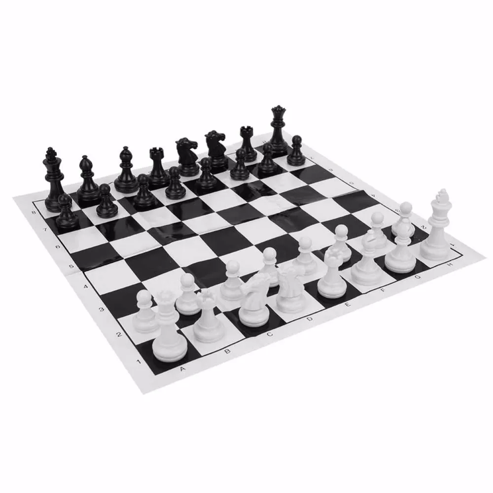 49 мм Шахматный набор настольные игры портативный пластиковый Международный набор с шахматной доской для вечерние шахматные фигуры