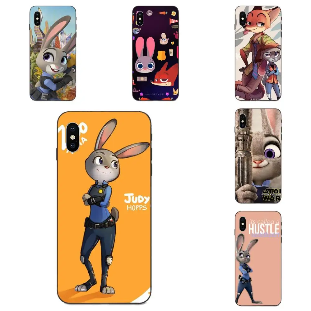 Милый мультяшный фильм Zootopia Judy Rabbit для Huawei nova 2 2S 3i 4 4e 5i Y3 Y5 II Y6 Y7 Y9 Lite Plus Prime Pro 2017 2018