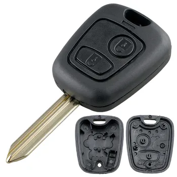 

2 Buttons Car Key Fob Shell Case Replacement Remote Cover Fit for CLEF Peugeot Partner Expert