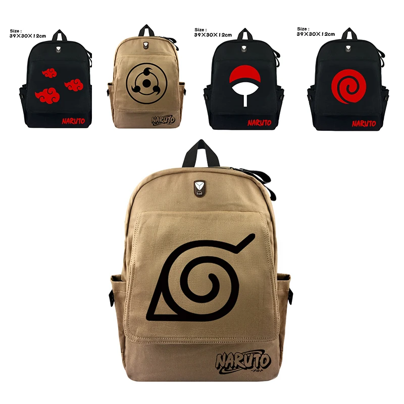 Хит аниме рюкзак Наруто школьные рюкзаки сумка для подростков Akatsuki Itachi Sharingan