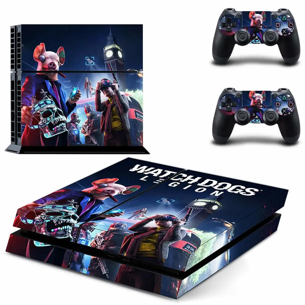Часы-собаки: Легион наклейка для PS4 Play stadi4 Sitcker Vinilo PS 4 наклейки Наклейка Обложка для Playstation 4 PS 4 консоль и контроллер