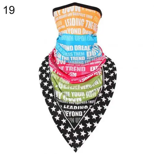 Flame Paisley Print Anti Sun Dustproof Breathable Bandana Neck Gaiter Face Cover Soft Neck Scarves 