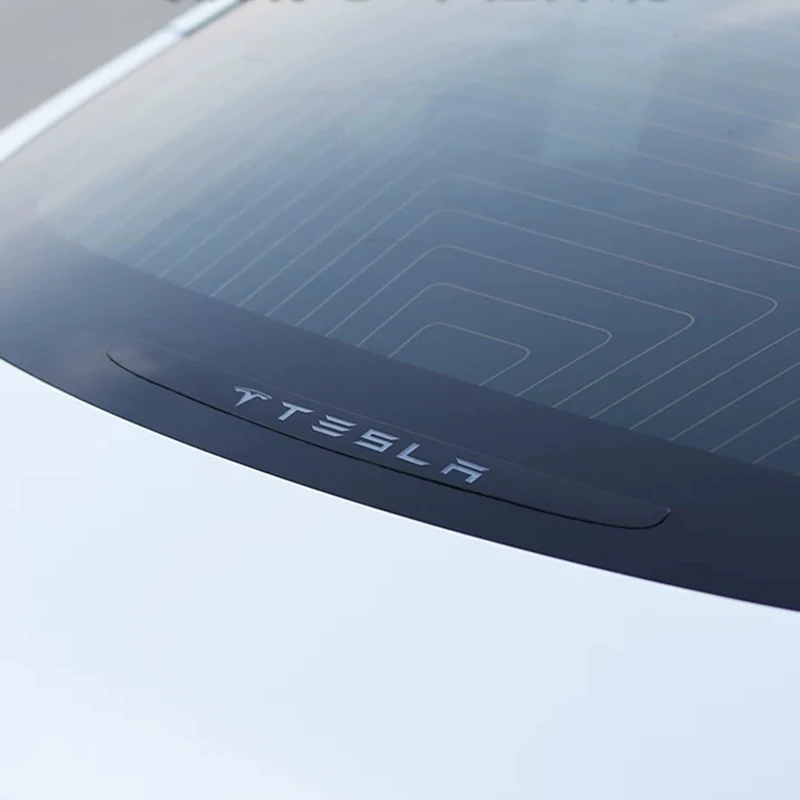 Автомобильный задний тормозной фонарь наклейка для Tesla Model 3 логотип стоп сигнал