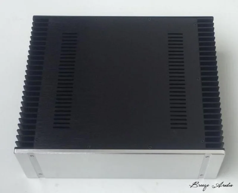 BRZHIFI BZ4313 алюминиевый чехол с двойным радиатором для усилителя мощности класса A - Цвет: Without knob