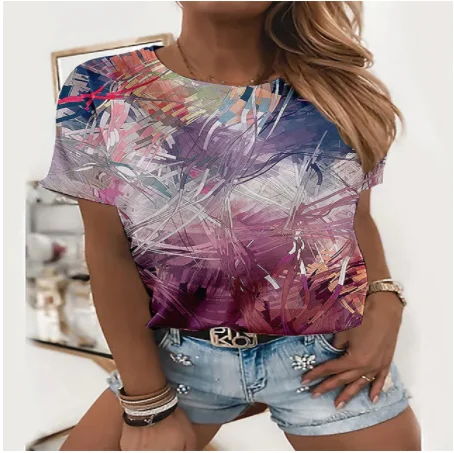 3D Sunflower Women's floral print T-shirts, round neck T-shirts and Floral print, women's T-shirts 3D Sunflower Women's floral print T-shirts, round neck T-shirts and Floral print, women's T-shirts
