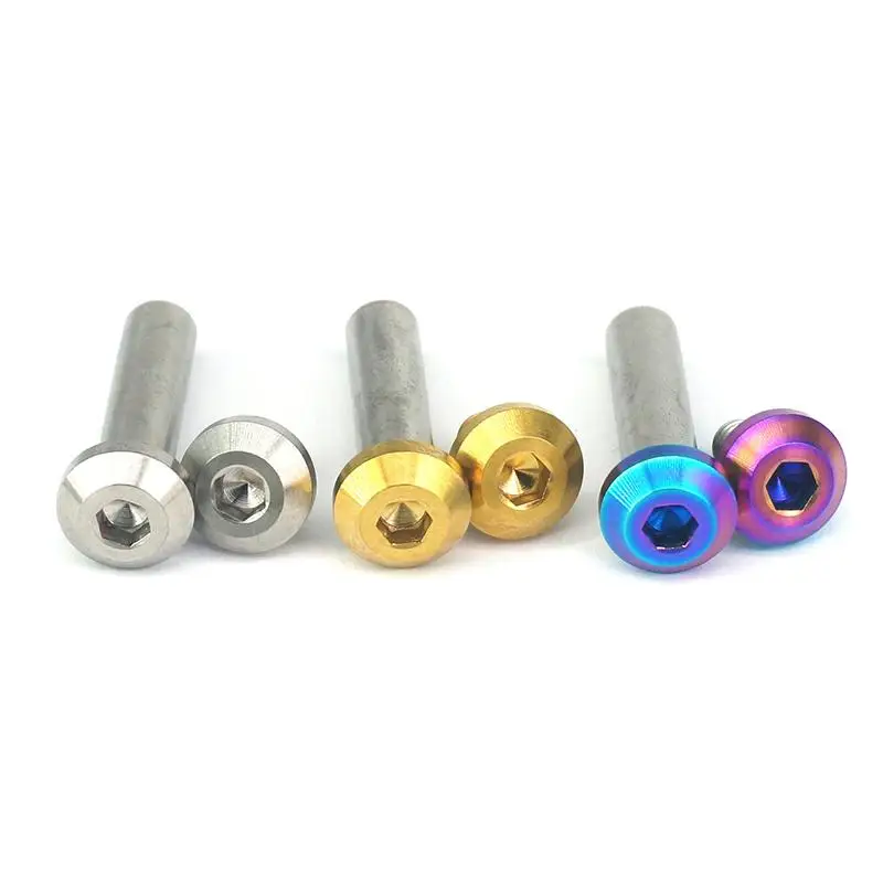 M6x33mm Ti/Golden/Rainbow GR5 титановые болты и Гайка для задней подвески велосипеда