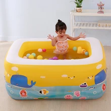 3 этажная прямоугольный надувной резервуар для брючки для малышей, новорожденных Игрушки подводный мир узор океан бассейн с шариками