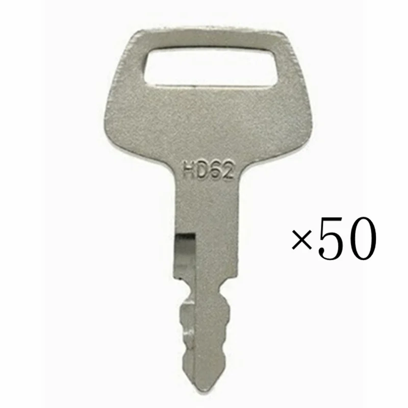 50pc Construction Starter Ignition Key HD62 41307-00007 For Hyundai Excavator