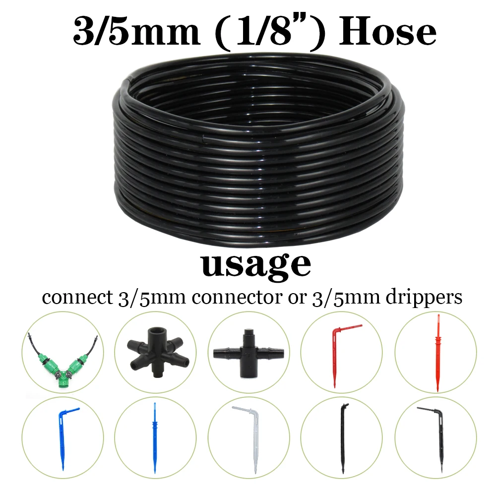 Garden Hose Expandable Magic Hose Expandable Water Hose Water Hose Expandable Hose Plastic Hose 3/5mm 4/7mm 8/11mm New PVC Garden Water Hose Irrigation Watering Tubing 1/8'' 1/4'' 3/8'' Black White Blue Transparent Hose