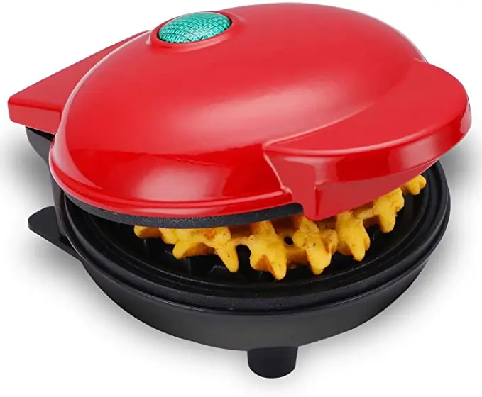 Minimáquina eléctrica para hacer gofres, horno para desayuno, masa semiesférica, máquina para gofres en forma de huevo, horno y pan, mineola para gofres