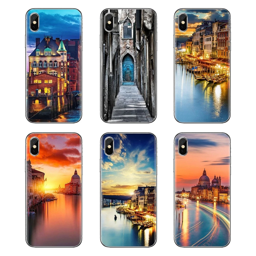 Водный город Венеция Италия закат печати для huawei G7 G8 P7 P8 P9 P10 P20 P30 Lite Mini Pro P Smart Plus 2017