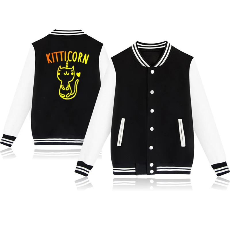 

Unicorn Jackets Coats Women Men Hip Hop Baseball Jacket Autumn Streetwear Baseball Jacket Unisex Lovely Clothes For Boys Girls