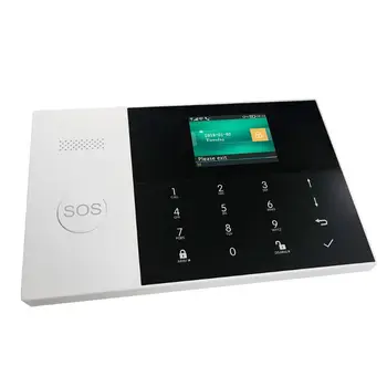 

1Set Wireless WIFI GSM GPRS Alarm System Home Security APP Remote Control RFID Card Arm Disarm Kit with Colorful Screen SOS Butt