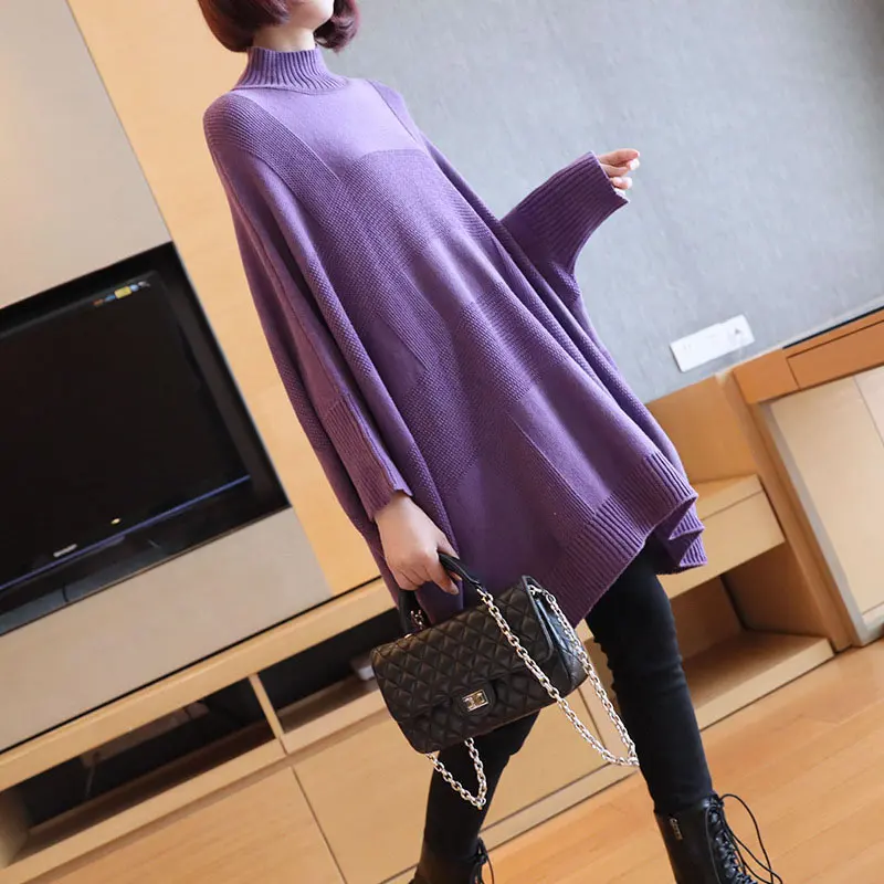 XITAO Korean Style Turtleneck Sweater Women Plus