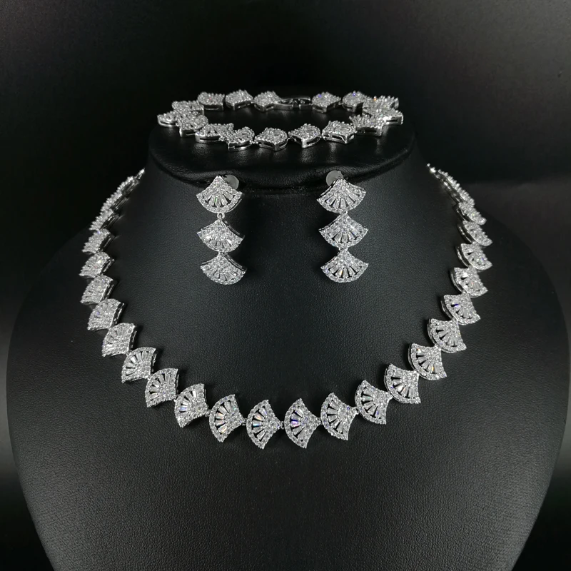 

2019 new fashion ginkgo leaf crystal necklace earring bracelet ring jewelry set wedding bride dressing jewelry set free shipping