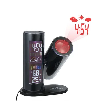 

New Digital Weather Forecast Table Clock Home Decoration Multifunctional Clock Projection Clock with Snooze Function New Fashion