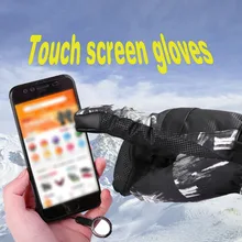 Женские, мужские, Детские лыжные перчатки, можно касаться экрана, сноуборда, снегохода, мотоцикла, верховой езды, зимние перчатки, водонепроницаемые, теплые, бренды