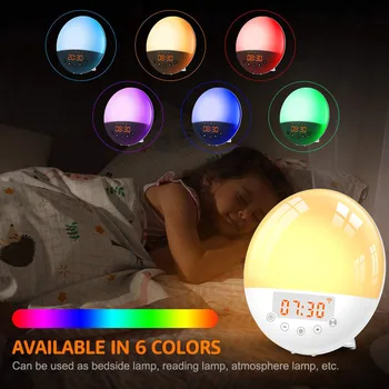 

Digital Alarm Clock with FM Radio Clock Snooze Function Voice&APP Control Alarm Clock For Amazon Alexa Google Home Tuya App
