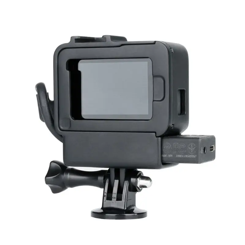 V2 Vlog Gopro чехол Аксессуары для GoPro Hero 7 6 5 пластиковый корпус с удлиненным микрофоном порт Холодный башмак крепление Vlogging