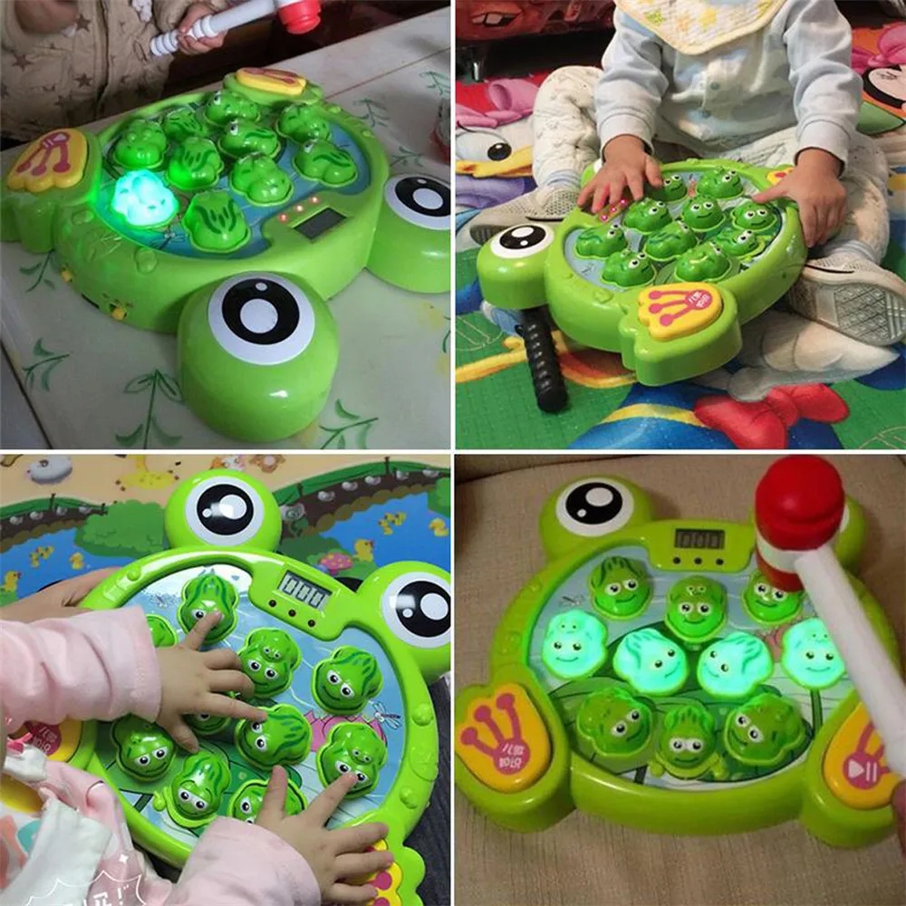 Whack lambate Frog Attack Hit электронная детская звуковая игрушка интерактивная The хомяк +