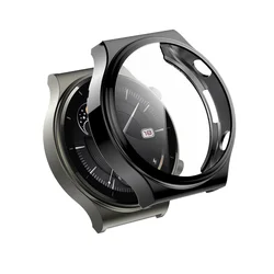 Silicone Watch Case with HD Screen Protector - Durable TPU Full Protector Bumper Shell, New for GT2 PRO (GRAY)