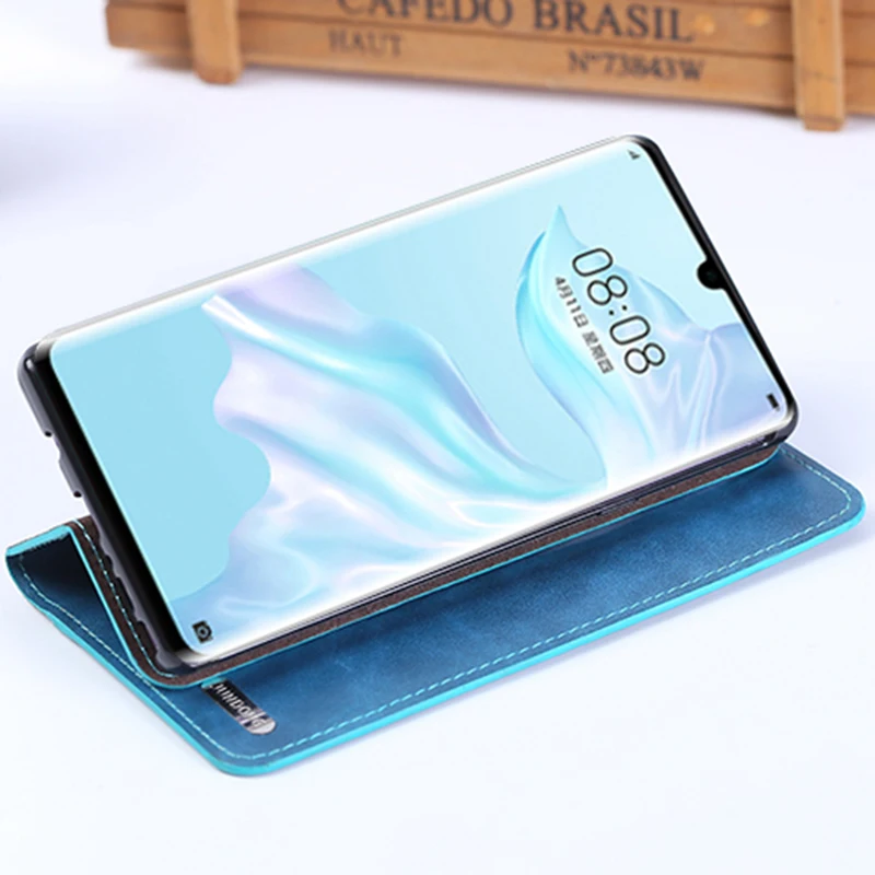 Флип Чехол Для huawei P10 P20 P30 Lite Коврики 10 20 Pro Y6 Y9 P smart масло воск текстура чехол для Honor 8X 7X 7a 9 9X10 20 lite