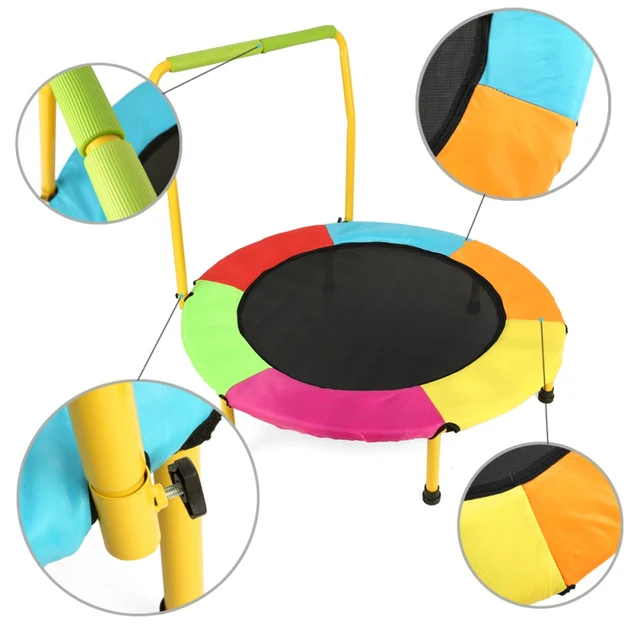 US $160.62 High Quality Safe Kids Trampoline Portable & Foldable - 36 Inch Durable Construction With Padded Fr