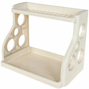 

Kitchen Tabletop Organizer Removable Storage Rack Bathroom Shelf Double Layer 40*24.5*31.5cm Makeup Storage Seasoning