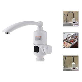 

EU Plug Water Heater Tap Kitchen Faucet Instantaneous Water Heater Shower Instant Heaters Tankless Water Heating Tap