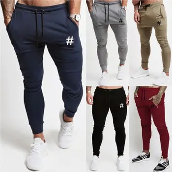 

Spring Autumn Fashion Men Slim Fit Trousers Tracksuit Bottoms Skinny Joggers Straight Trousers Casual Sweatpants Long Pants