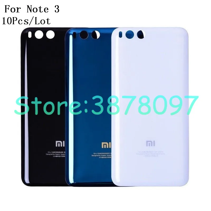 10 шт./лот для Xiaomi Mi Note 3 Note3 батарея чехол Bateria задняя крышка Замена для Xiaomi Mi Note 3 Мобильные аксессуары
