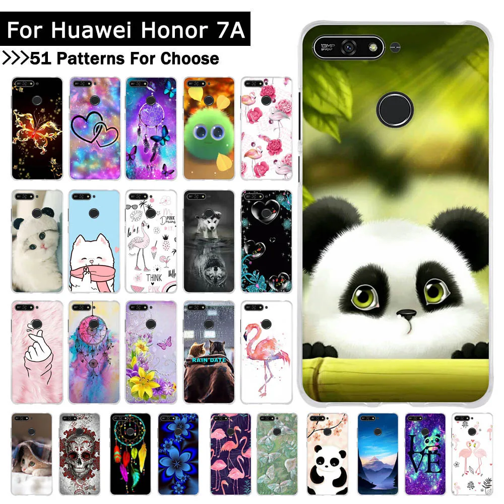 Для Huawei Y6 2018 чехол Y7 Prime 2019 для телефона панда мягкие силиконовые чехлы телефонов