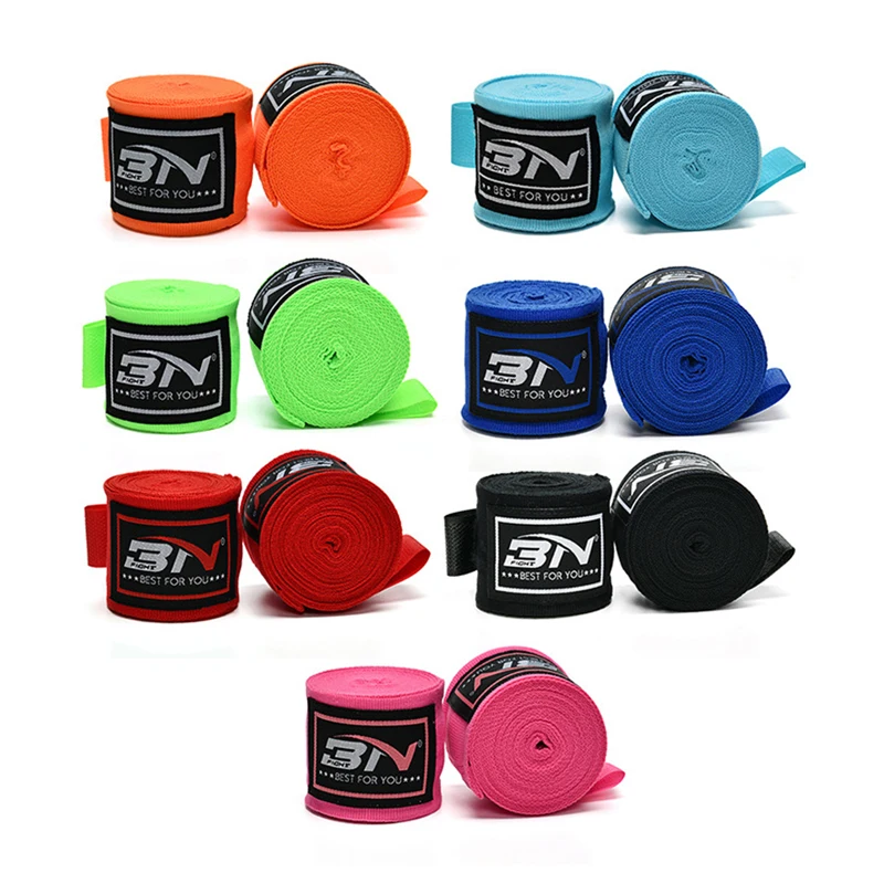 

New 5m Cotton Bandage Boxing Wrist Bandage Hand Wrap Combat Protect Boxing Kickboxing Muay Thai Handwraps Training Gloves
