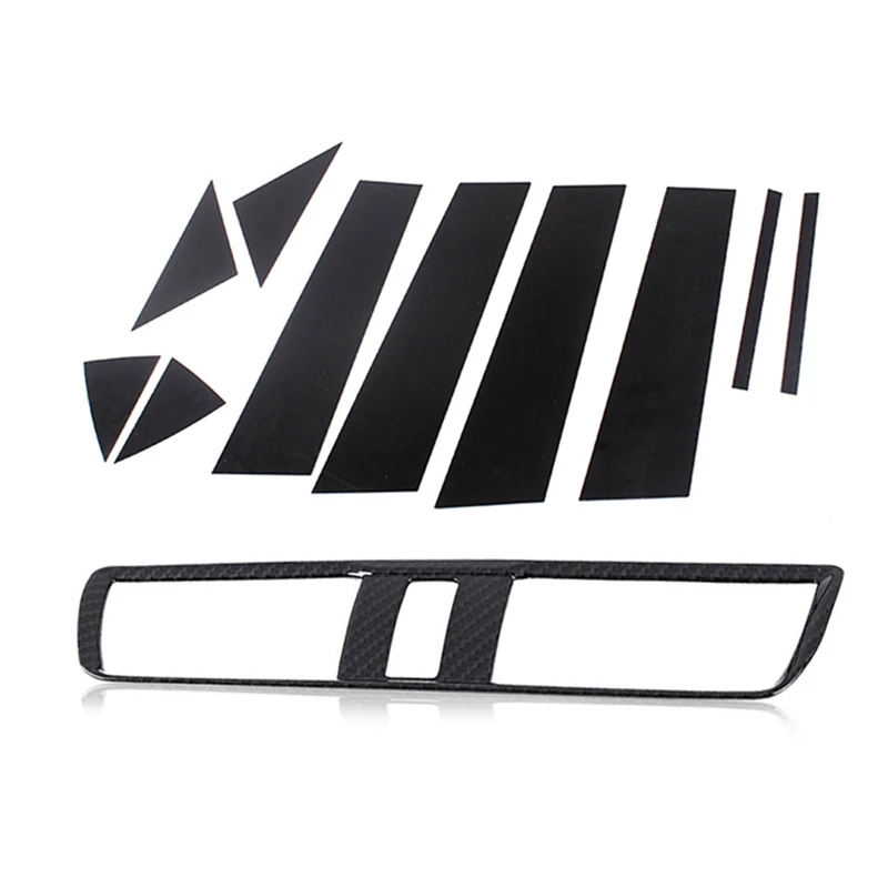 10Pc Plastic Window Pillar Posts Trims for Mazda 3 Axela 14-17 &amp 1x AXELA Sedan ABS AC Outlet Vent Cover | Автомобили и