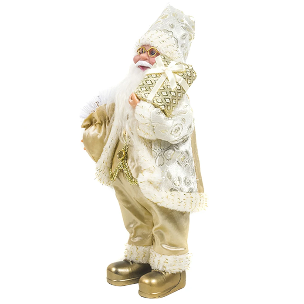 Christmas Stuffed Plush Toys Santa Claus Souvenir Soft Dolls Xmas Party Eve Decor NSV775 - Цвет: F