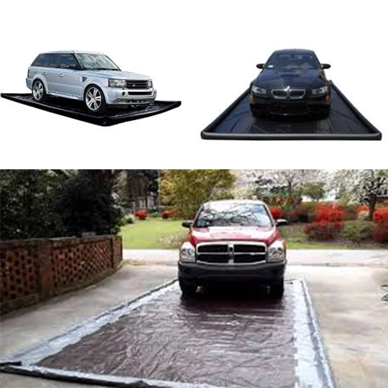PVC Portable Airtight Cleaning Inflatable Car Wash Mat, Inflatable Car Water Collector Containment Mat 5