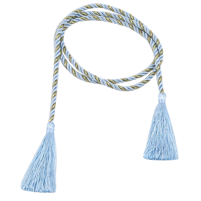 blue Living Room Curtains Hanging Rope Home Decor Hanging Curtain Buckle 4pcs/pack Household Curtain Decoration Accessories - Цвет: blue