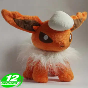 

30cm Height Super Soft Limited Edition Gx Ex Eevee Luma Plush Doll Toy Flareon for Fans Collection