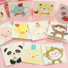 1 Набор Поздравительных Открыток Письмо Конверт и бумажный набор открытка День рождения открытка для сообщений канцелярские принадлежности Руководство diy отправить учителю маленькое пожелание