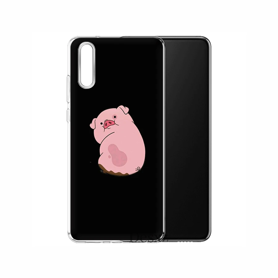 Чехол для мобильного телефона из ТПУ для huawei P30 P20 P10 P8 P9 Lite Pro P Smart Z Plus, чехол с рисунком аниме Гравитация Фолс свинка
