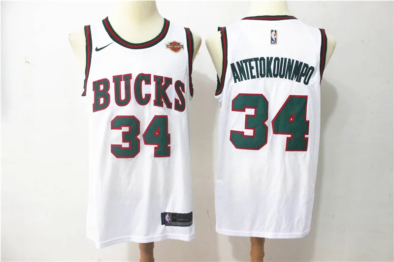 AS PICTURE Сшитые баскетбольные майки Milwaukee Giannis Antetokounmpo Eric Bledsoe, camiseta maillot - Цвет: AS PICTURE