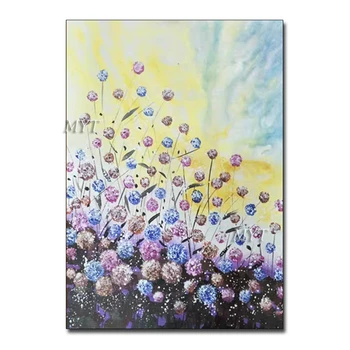 

Lot Flowers Abstract Oil Painting Canvas Art Hand Painted Wall Decor Canvas Modern High Quality Unframed Paintings