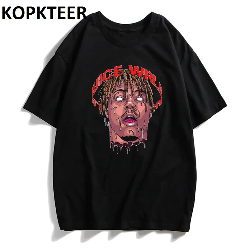 

Hip Hop Singer Juice Wrld RIP Print Harajuku Tee Men Streetwear Rapper T Shirt Casual Tops Gothic Shirt Male Camiseta Hombre