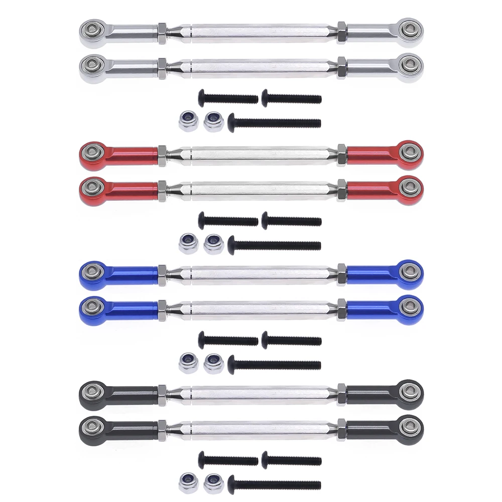 Передняя и задняя верхняя рулевая тяга RCAWD из легированной стали #45 2 шт. для 1-10 RGT