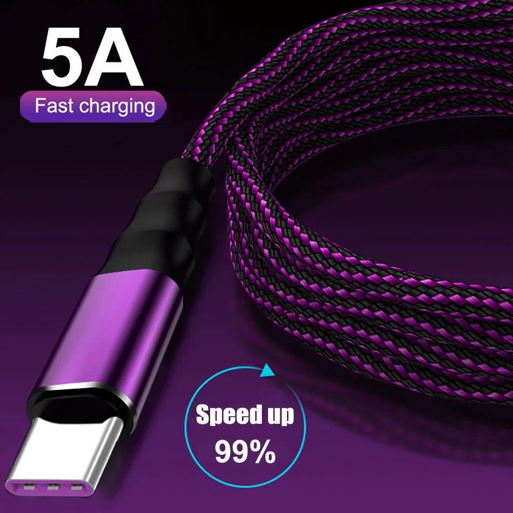 USB C кабель 5A Supercharge usb type C кабель для huawei p20 lite Быстрая зарядка Быстрый зарядный кабель для samsung Note 10 Plus S9 8