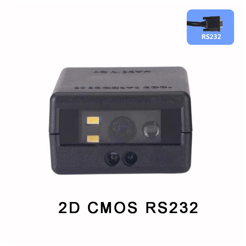 Сканер штрих-кода RS232 USB экран считыватель кодов 1D CCD 2D CMOS QR автоматический красный светильник сканеры штрих-кодов для POS системы Прямая поставка - Цвет: M3002DCMOSRS232