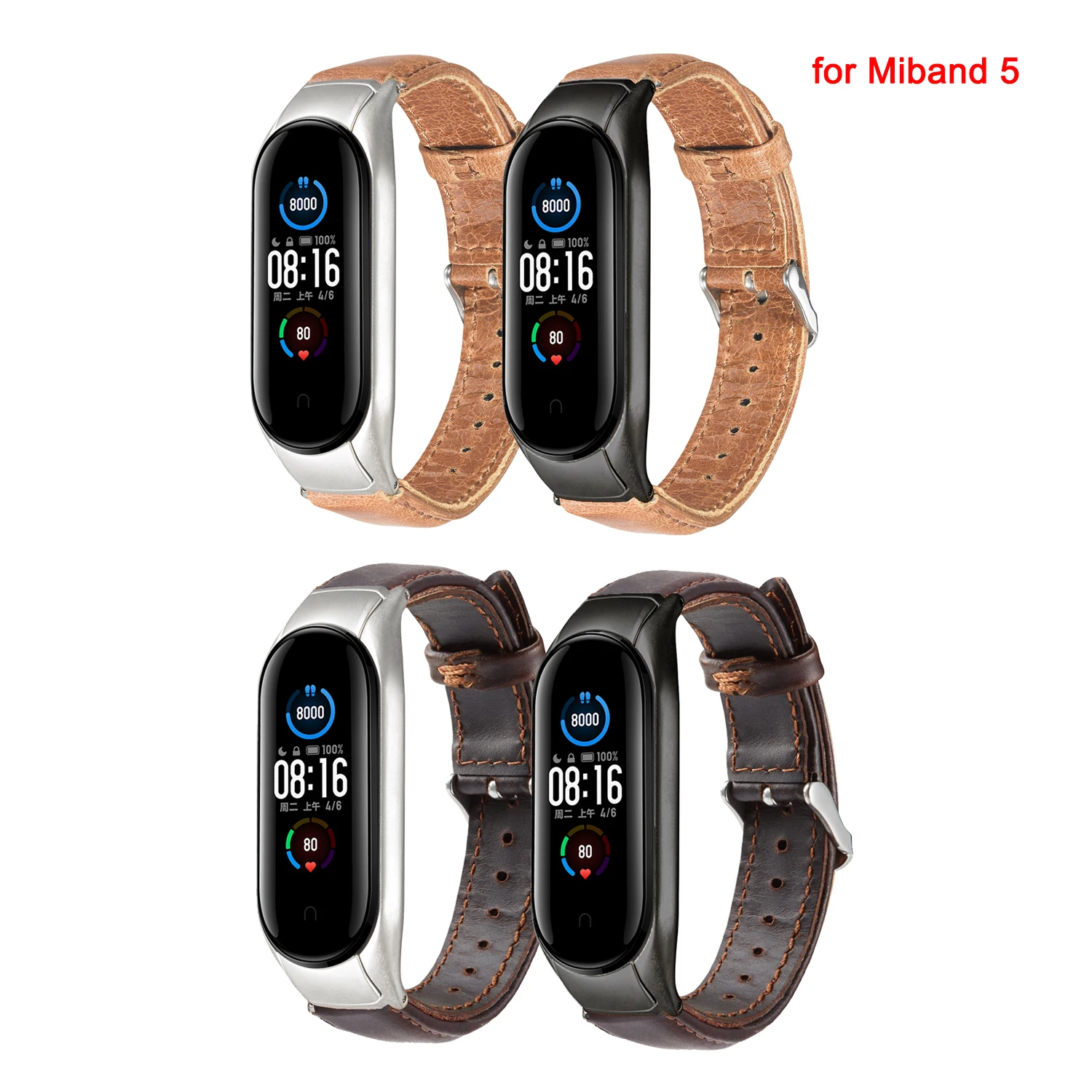 

Ремешок из натуральной кожи для XIAOMI mi Band 3 4 5 Miband 4, мягкий кожаный браслет для mi band 5 4 3
