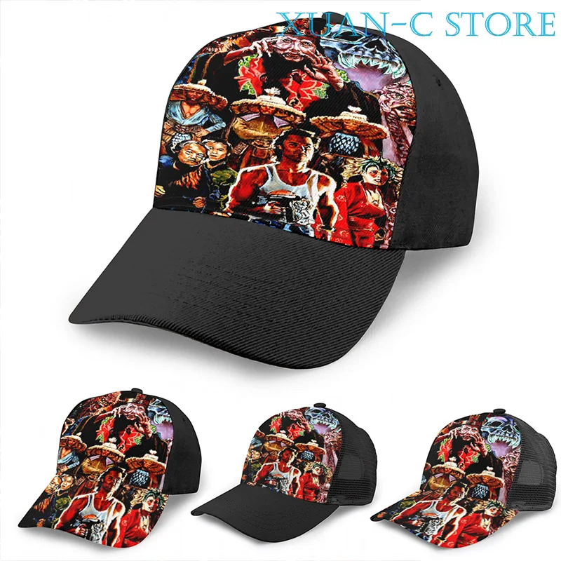Big Trouble In Little China Basketball Cap(6) men women Fashion all over print black Unisex adult hat | Аксессуары для одежды