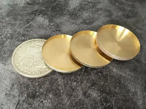 Ceny Cztery w jednym Morgan Dollar ustawić miedzi przez J.C magiczne monety magiczne sztuczki Illusion monety pojawiają się znikają skoki w pobliżu magiczne sztuczka
