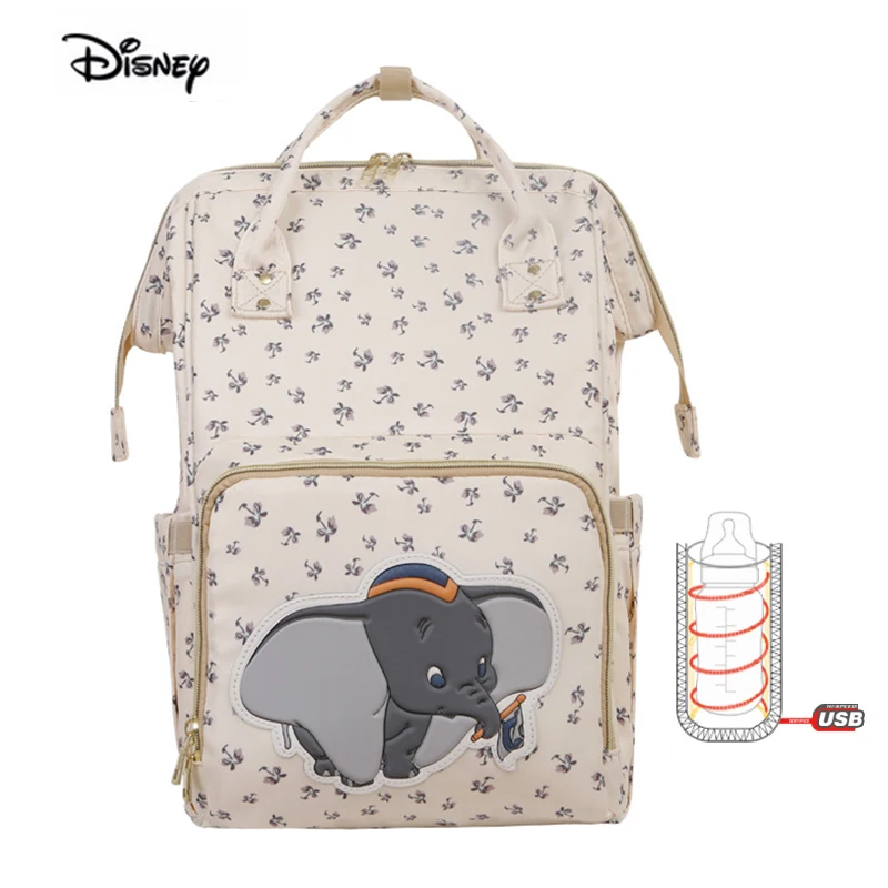 Бренд disney Mommy сумка модная женская материнская сумка для пеленок через плечо многофункциональный детский рюкзак для мамы сумка для подгузников - Цвет: creamy-white
